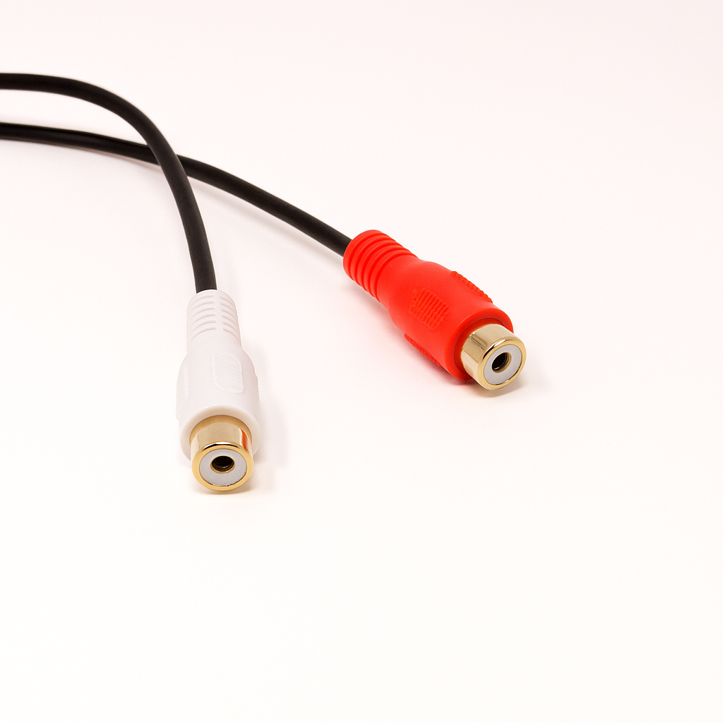 KDC Audio 2xRCA naaras 20 cm kaapelilla