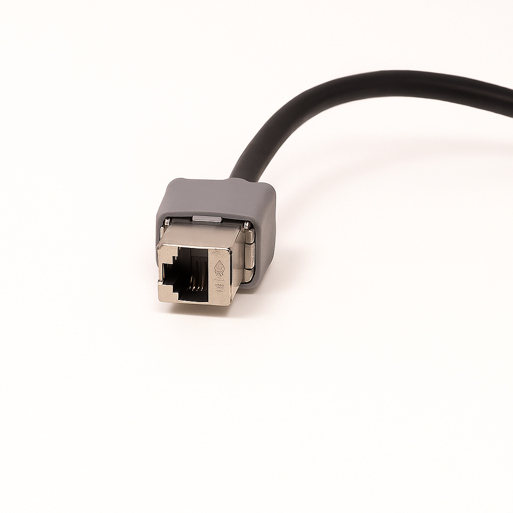 KDC Cat6a (RJ45) 20 cm kaapelilla