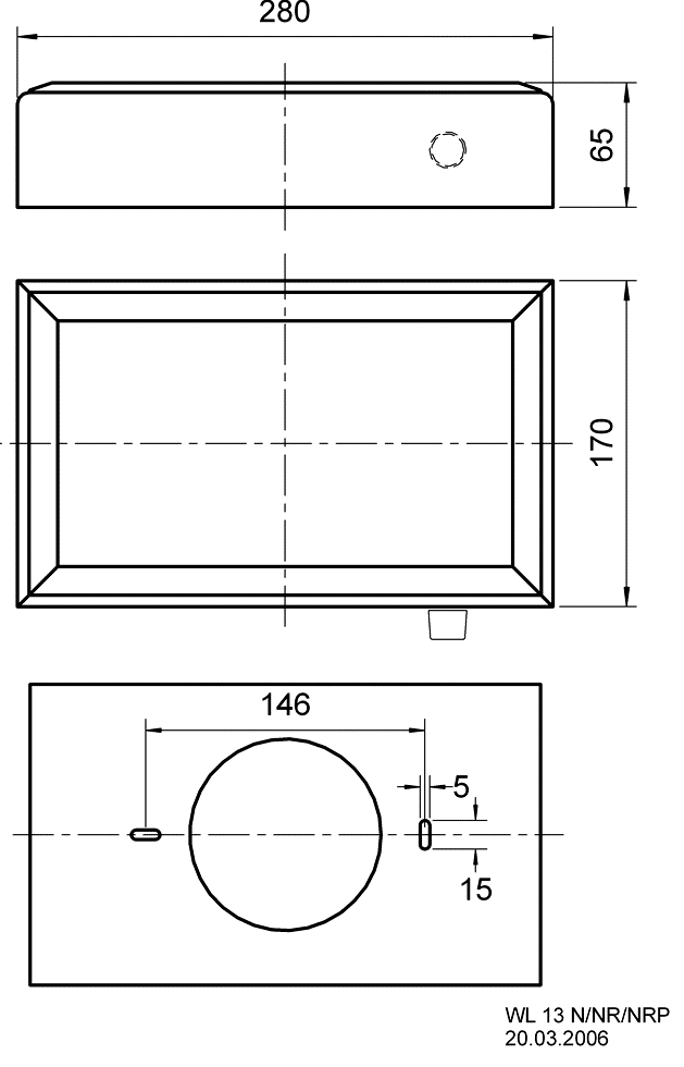 kotelokaiutin 100V 130mm valk volume sääd 280 x 170 x 61mm
