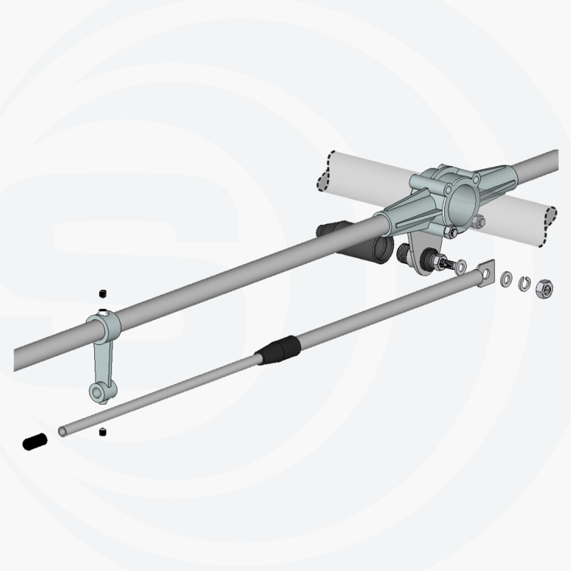 RHA68 Suunta-antenni 66-78 MHz 3-elementtinen 7 dBi 50 Ohm UHF-naaras