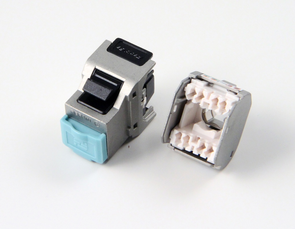 RJ45-runko CAT6a FTP/STP Keystone tool-less