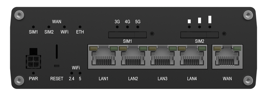 5G-reititin Global WiFi6 Edge Computing GPS 5xEthernet 2xSIM CAT20