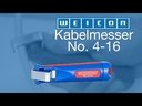 Weicon kaapelin kuorintatyökalu, Ø 4–16 mm