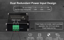 Industrial 4/5 Port (PoE) Gigabit Ethernet Switch 10/100/1000Mbps RJ45 DIN Rail IP40 Aluminium Case