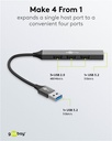USB-hubi 4 porttia USB 3.2 slim