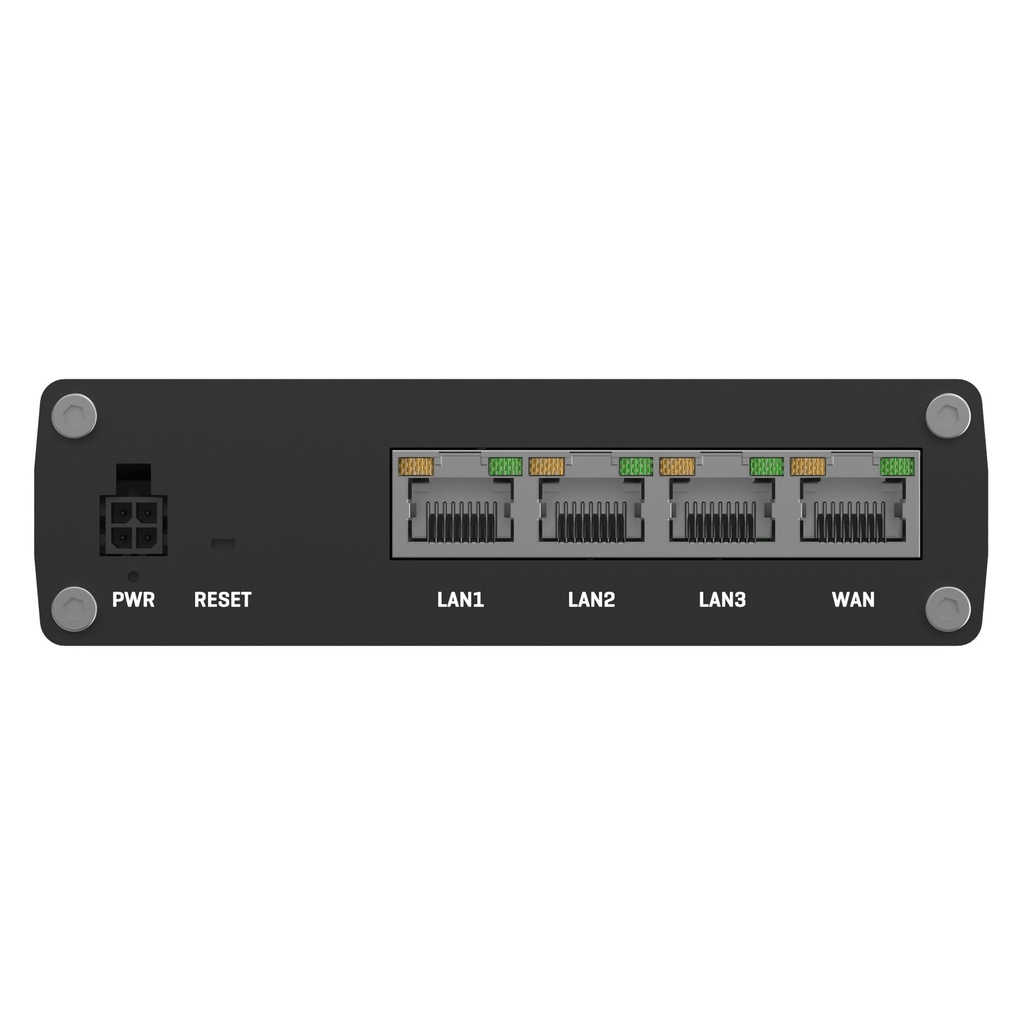 4 porttinen kytkin 1000 Mbps Firewall, RMS tuki