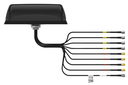 4G/5G 4x4 MiMo M2M-antenni 698-4200 MHz musta mutteri kiinnitys 2m kaapeli SMA-uros liitin
