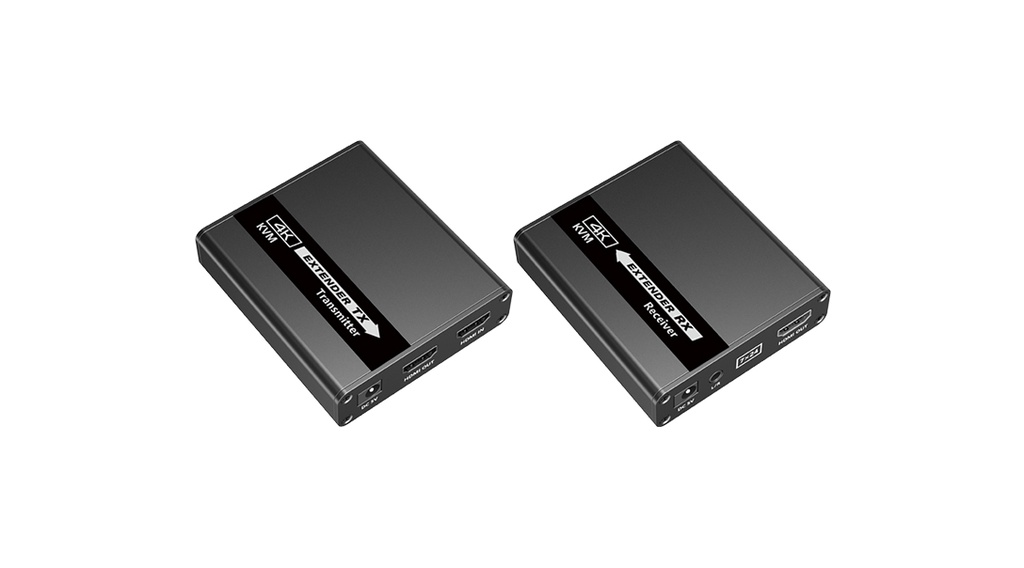 HDMI CAT6-extender USB 2xvirtalähde KVM 4K@30Hz 40M Zero-Latency Visually-Lossless