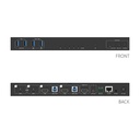 USB-C HDMI 2×1 4K 18 Gbps moniformaattinen esityskytkin KVM HDBaseT 3.0 PoC PD 100 W