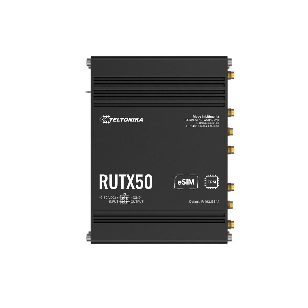 5G reititin WiFi GPS 5xEthernet 2 SIM paikkaa Teltonika Cat20