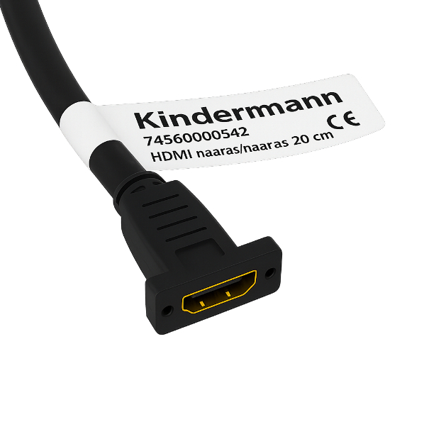 KDC HDMI naaras/naaras 20 cm kaapelilla