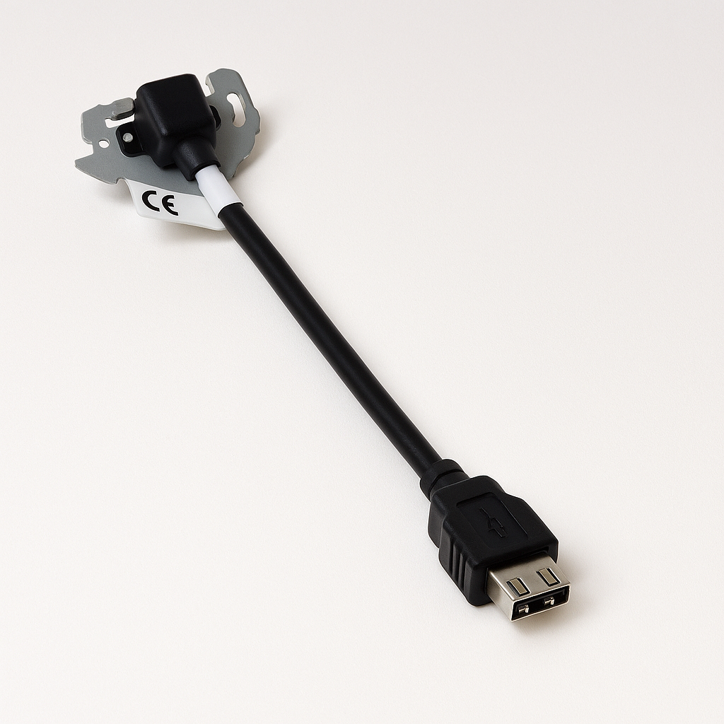 KDC HDMI naaras 90° kulma 20 cm kaapelilla