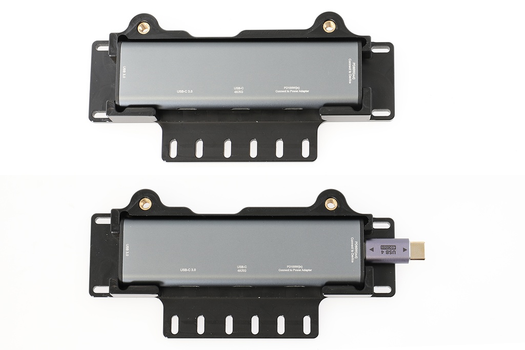 3‑porttinen laajennushubi kiinnityskannella