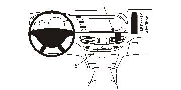 Brodit 853853 ProClip Mercedes S-Class 06-13 högerfäste