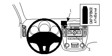 Brodit 854434 ProClip Kia cee'd 10-12 mittfäste