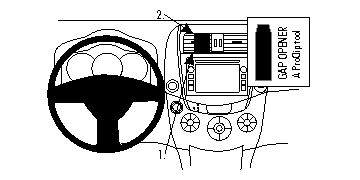 Brodit 854853 ProClip Toyota RAV 4 11-14 mittfäste