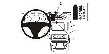 Brodit 853718 ProClip Saab 95 06-10 mittfäste