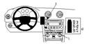 Brodit 853990 ProClip mittfäste nedre Audi A3 07-12 utan navigationsdisplay