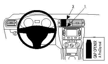 Brodit 855306 ProClip mittfäste Volkswagen Jetta 11-17