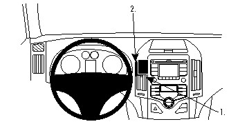 Brodit 854809 ProClip mittfäste Hyundai i30 08-12