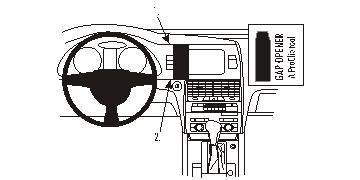 Brodit 853812 ProClip mittfäste Audi Q7 06-15