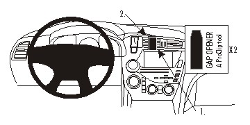 Brodit 854906 ProClip Citroen DS5 12-18 mittfäste
