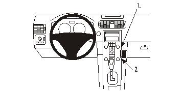 Brodit 853361 ProClip angled mount Volvo C30 07-15 C70 06-15 S40
