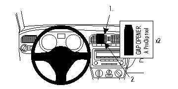 Brodit 854382 ProClip Volkswagen Polo 10-14