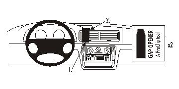 Brodit 852403 ProClip VW Passat 97-05 center mount