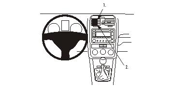 Brodit 853689 ProClip Vw Golf V 07-09