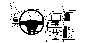 Brodit 854614 ProClip Volvo V/S60 11-15 center mount