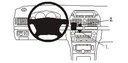 Fordonsanpassat fäste för Toyota Avensis 2003–2008, mittmontering – Brodit ProClip