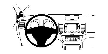 Brodit 804564 ProClip Seat Alhambra,VWsharan 11-14