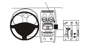 Brodit 853966 ProClip Nissan Qashqai (+2) 07/09-13 console mount