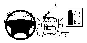 Brodit 853981 ProClip Mitsubishi Pajero 07-14 mittfäste