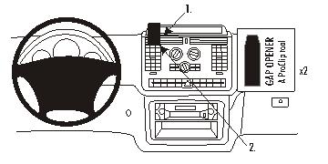 Brodit 853569 ProClip MB Viano 04-11 Vito/V 04-13 mittfäste