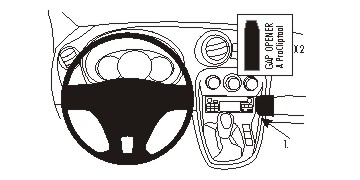 Brodit 854852 ProClip MB Citan 14-21 konsolfäste
