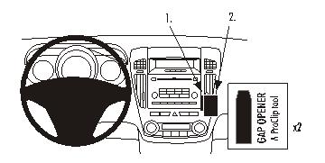 Brodit 853959 ProClip Kia Ceed 07-09 konsolfäste