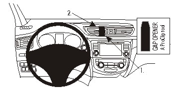 Brodit 854993 ProClip mittfäste Nissan Qashqa X-Trail 14-19