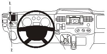 Brodit 803906 ProClip Ford Transit 07-13 left mount