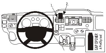 Brodit 853904 ProClip Ford Transit 07-13 mittfäste