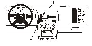 Fordonsanpassat fäste för Ford Mondeo 2001–2007 – Brodit ProClip