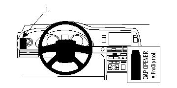 Brodit 804431 ProClip Audi A6 10- vänsterfäste