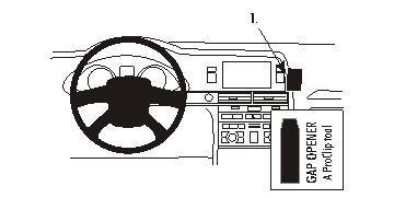 Brodit 853508 ProClip Audi A6 04-09 console mount upper