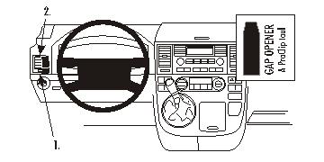 Brodit 803291 ProClip left mount Volkswagen Multivan 03-15