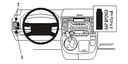 Brodit 803291 ProClip left mount Volkswagen Multivan 03-15