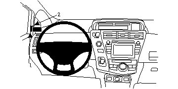 Brodit 804714 ProClip left mount Toyota Prius+ 12-15