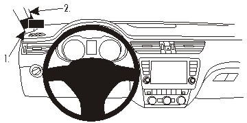 Brodit 804887 ProClip left mount Skoda Octavia III 13-20