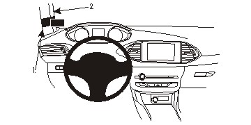 Brodit 804953 ProClip vänsterfäste Peugeot 308 14-15