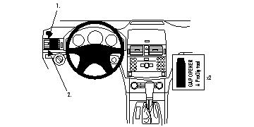 Brodit 803996 ProClip vänsterfäste MB C-Class (180-320) 07-10